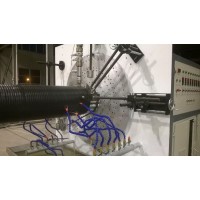 塑料检查井缠绕管设备 中空壁螺旋排水管生产线