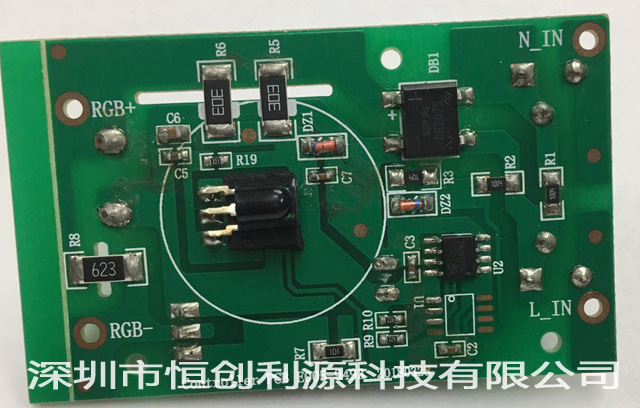 RGB圣诞灯控制器PCBA