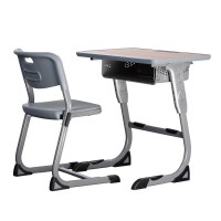 学校课桌椅HY-0359K低价课桌椅供应商