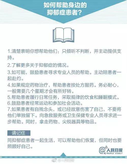 如何帮助身边的抑郁症患者？