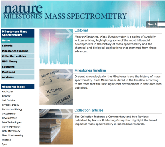 百泰派克为大家总结几个实用的质谱知识学习资源：Nature Milesto<em></em>nes Mass Spectrometry, The Broad Institute 2012 Proteomics Workshop, IonSource