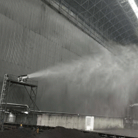 堆取料机固定式远程射雾器 80米高压降尘雾炮机工业雾炮机参数