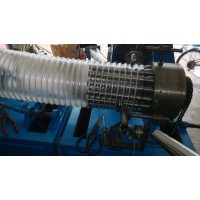 pvc钢丝伸缩管生产设备|塑筋平面弹簧管生产线