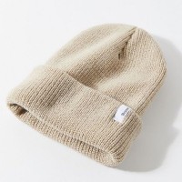 保暖针织羊毛刺绣冬季无檐小便帽