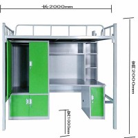 工厂批发销售 加厚型材组合床 双层结构设计占地空间少