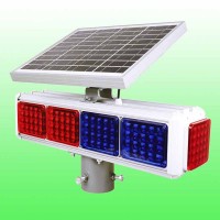 太阳能四面爆闪灯 太阳能十灯警示灯交通设施厂家