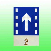公路分道标志牌 自发光分道指示标志 led交通标志