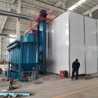 全自动打砂房刮板回砂除尘净化设备